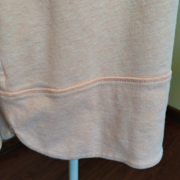 J Jill Soft Coral Dust Heather Pure Jill Harmony Rib-Trimmed Hoodie Women Size S - Picture 9 of 16